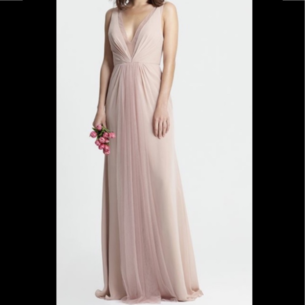 Monique Lhuillier Rose Bridesmaid Dress